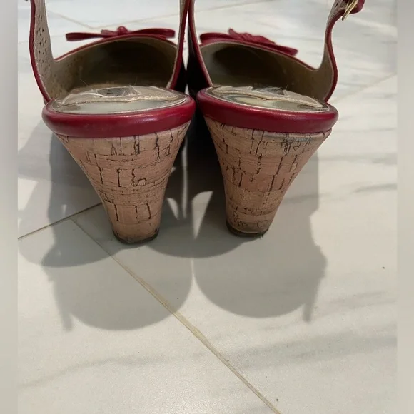 Wedge sling back shoes - Picture 4 of 7